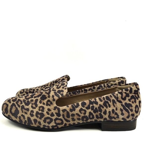 Adam Tucker by me Too Yeni Animal Print/Taupe Nubuck Leather Loafer Size 7 - Picture 3 of 8